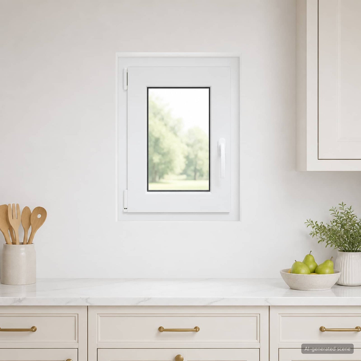 vidaXL Basement Window RISOR 50 x 60 cm PVC and Glass