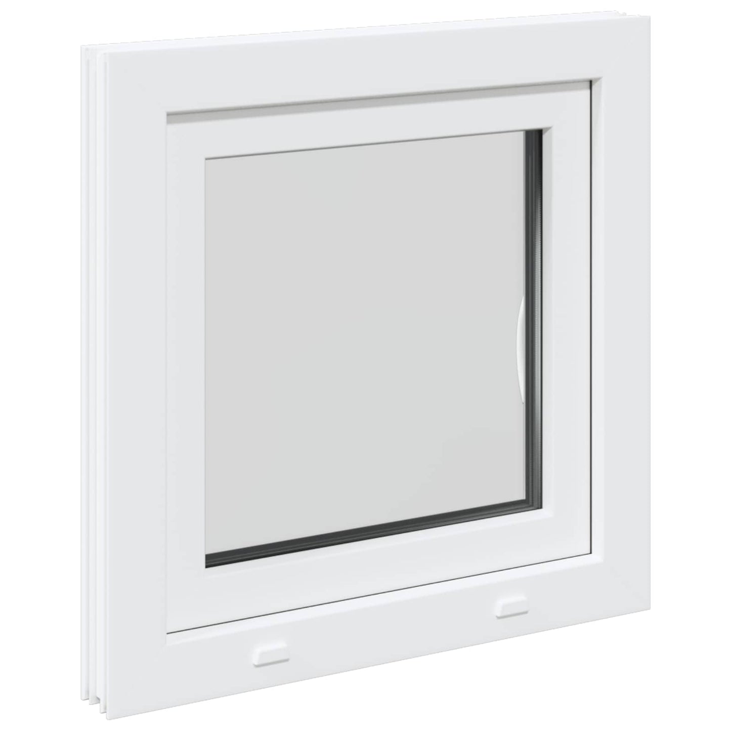 vidaXL Basement Window RISOR 70 x 70 cm PVC and Glass