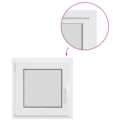 vidaXL Basement Window Internal Colour White RISOR 70 x 70 cm