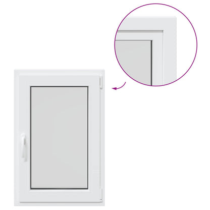 vidaXL Basement Window Internal Colour White RISOR 50 x 90 cm
