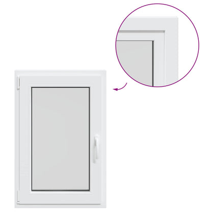 vidaXL Basement Window Internal Colour White RISOR 50 x 90 cm