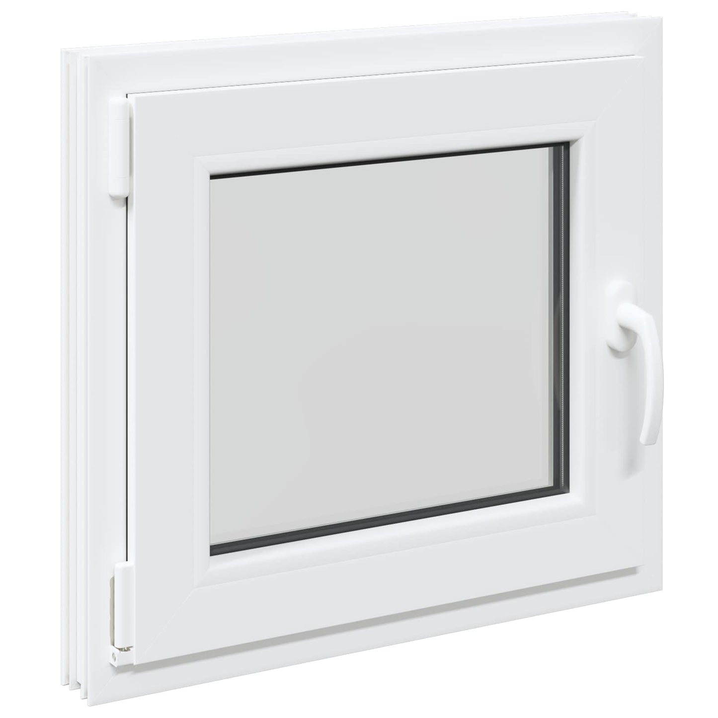 vidaXL Basement Window RISOR 55 x 50 cm PVC and Glass