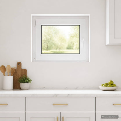 vidaXL Basement Window RISOR 65 x 50 cm PVC and Glass