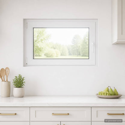 vidaXL Basement Window RISOR 95 x 50 cm PVC and Glass