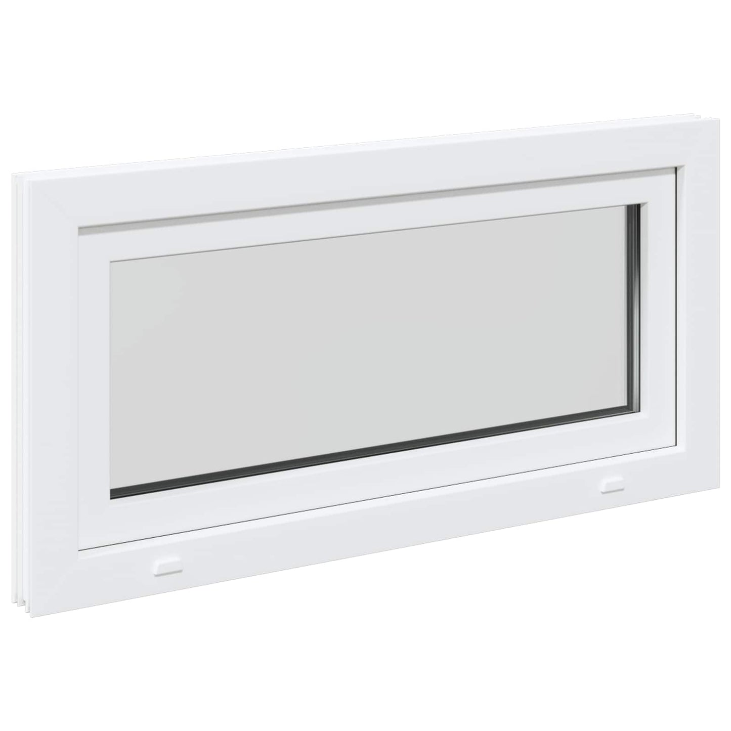 vidaXL Basement Window Internal Colour White RISOR 105 x 50 cm