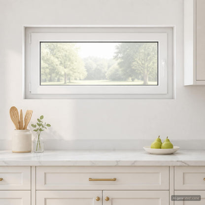 vidaXL Basement Window Internal Colour White RISOR 105 x 50 cm
