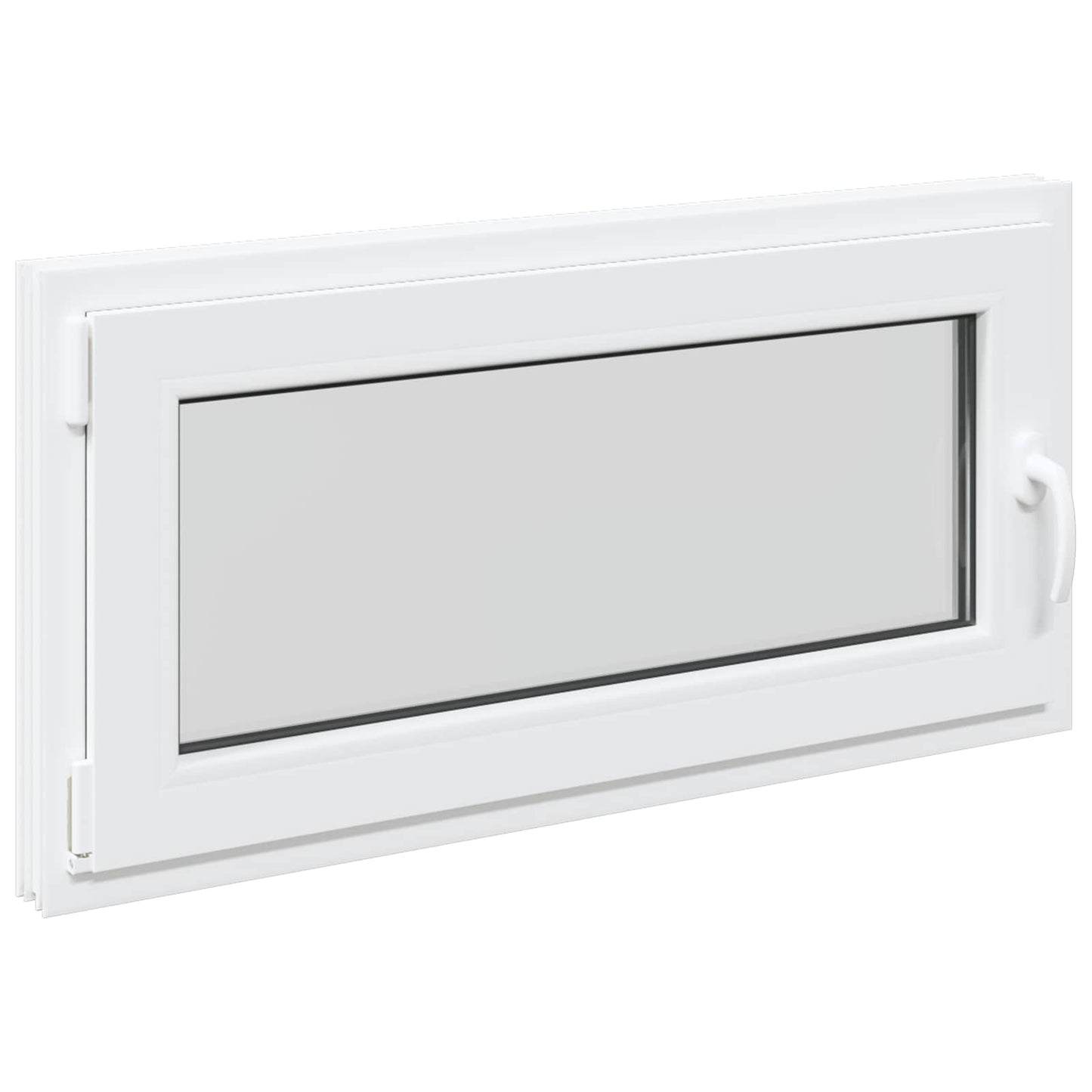 vidaXL Basement Window Internal Colour White RISOR 105 x 50 cm