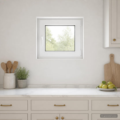 vidaXL Basement Window RISOR 60 x 55 cm PVC and Glass