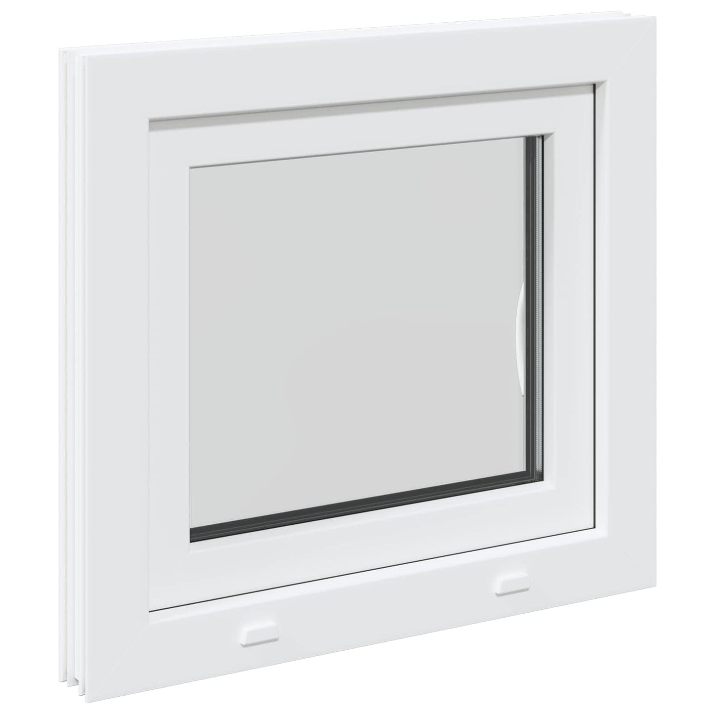 vidaXL Basement Window RISOR 60 x 55 cm PVC and Glass
