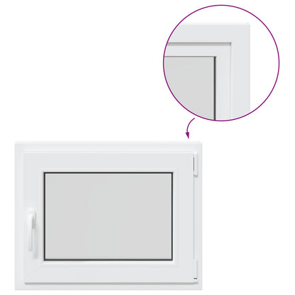 vidaXL Basement Window RISOR 65 x 55 cm PVC and Glass