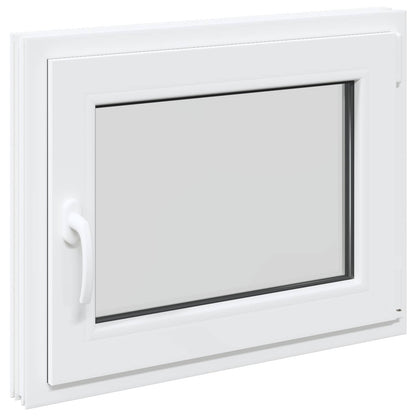 vidaXL Basement Window RISOR 70 x 55 cm PVC and Glass