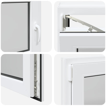 vidaXL Basement Window RISOR 90 x 55 cm PVC and Glass