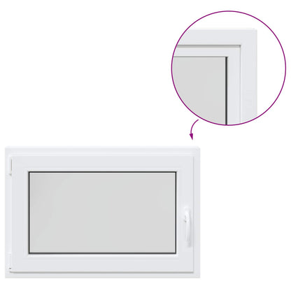vidaXL Basement Window RISOR 90 x 55 cm PVC and Glass