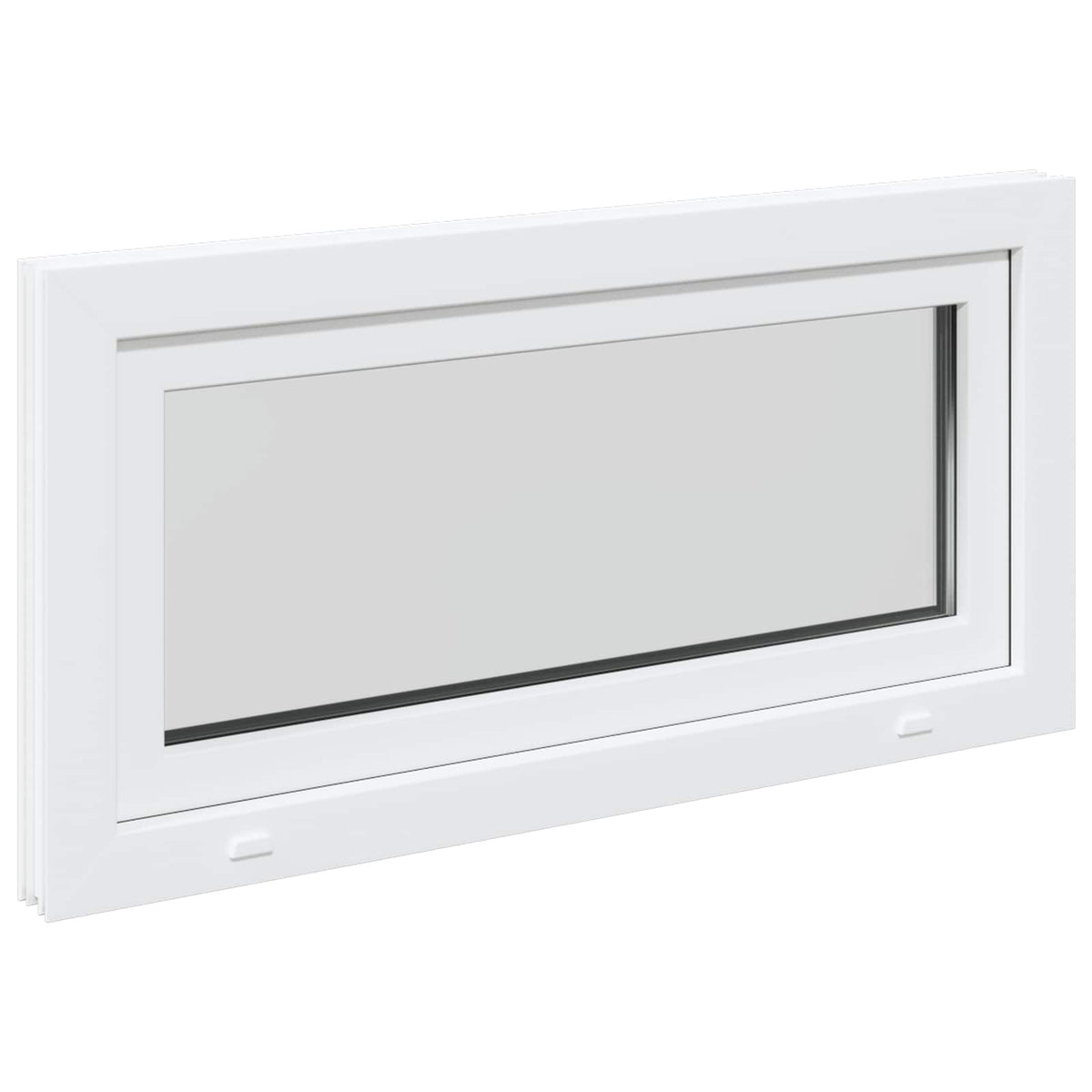 vidaXL Basement Window Internal Colour White RISOR 100 x 55 cm