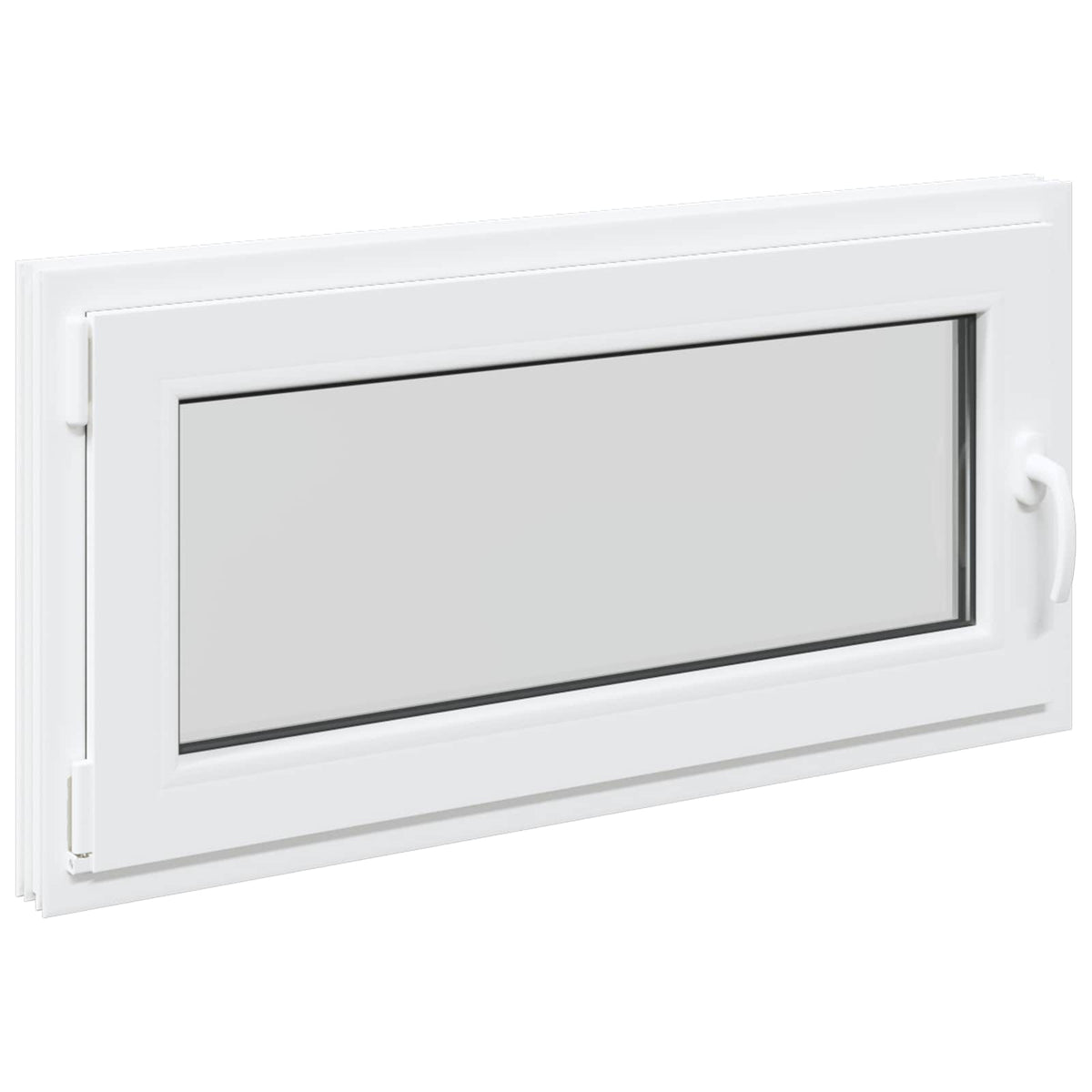 vidaXL Basement Window Internal Colour White RISOR 100 x 55 cm