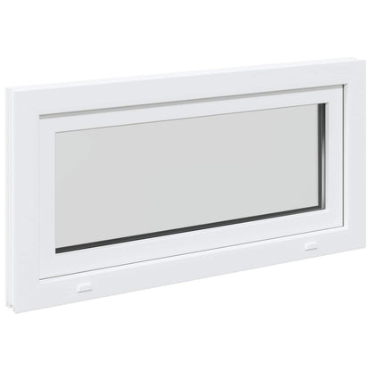 vidaXL Basement Window Internal Colour White RISOR 100 x 55 cm
