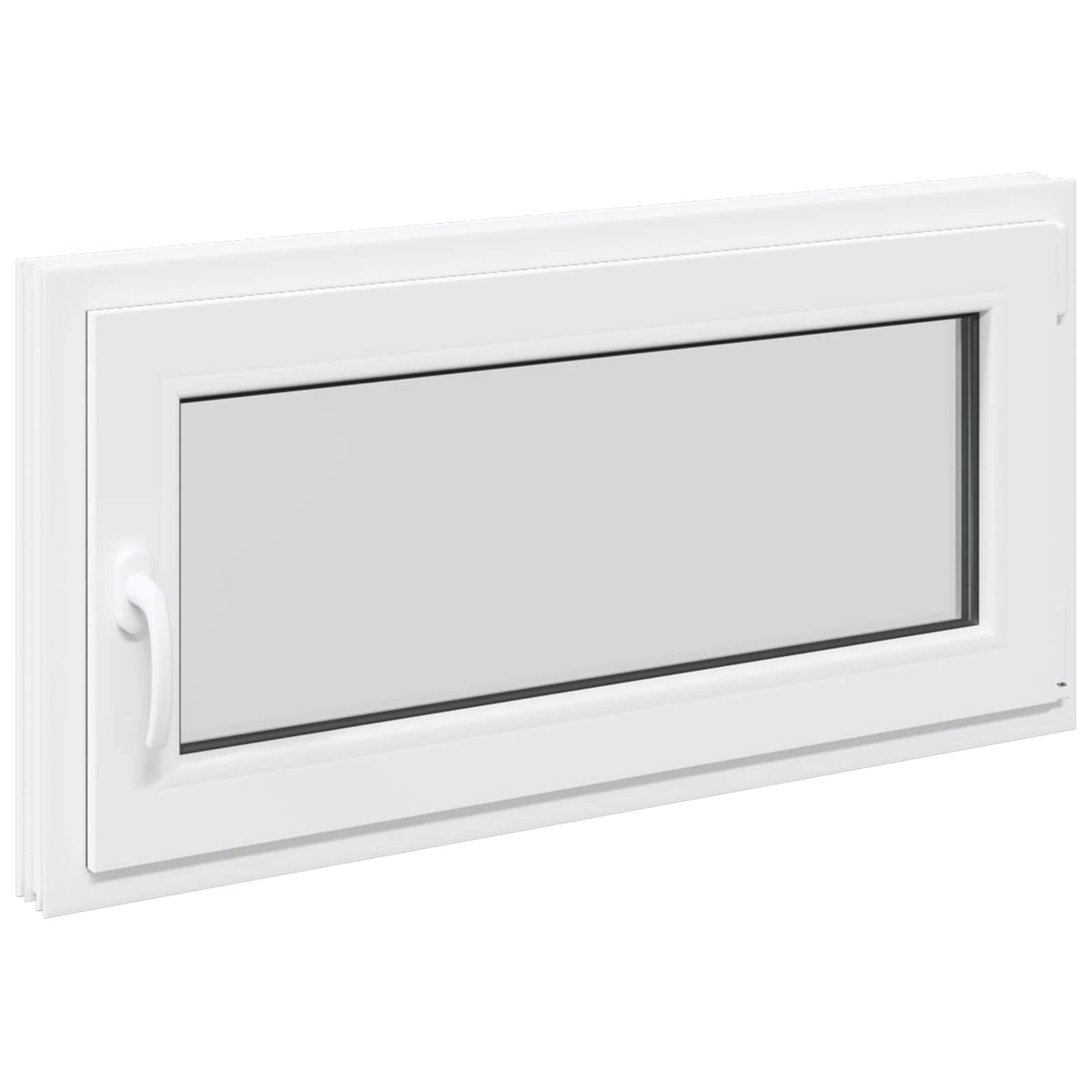 vidaXL Basement Window Internal Colour White RISOR 105 x 55 cm