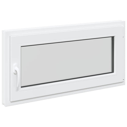 vidaXL Basement Window Internal Colour White RISOR 105 x 55 cm