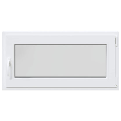 vidaXL Basement Window Internal Colour White RISOR 105 x 55 cm