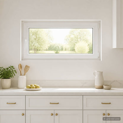 vidaXL Basement Window RISOR 110 x 55 cm PVC and Glass