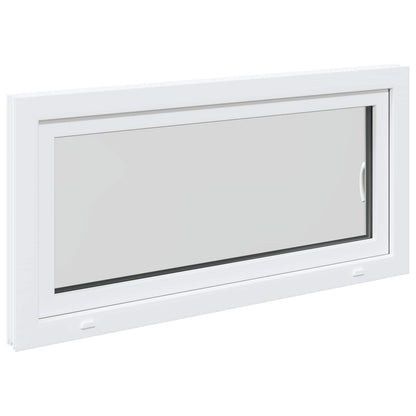 vidaXL Basement Window RISOR 120 x 55 cm PVC and Glass