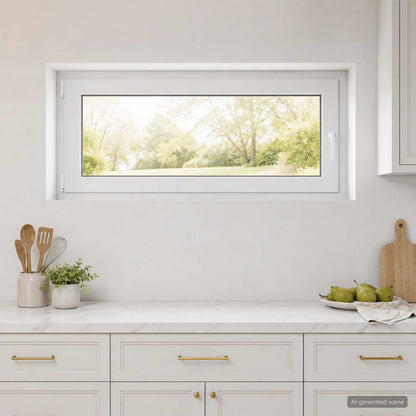 vidaXL Basement Window RISOR 120 x 55 cm PVC and Glass