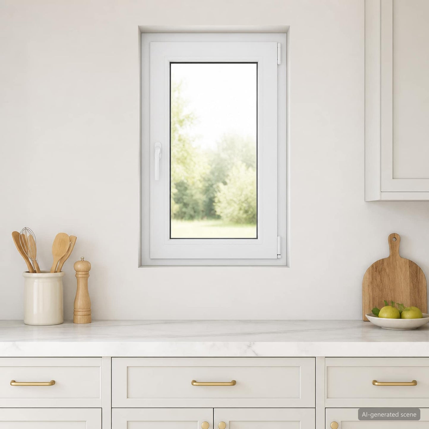 vidaXL Basement Window Internal Colour White RISOR 50 x 100 cm