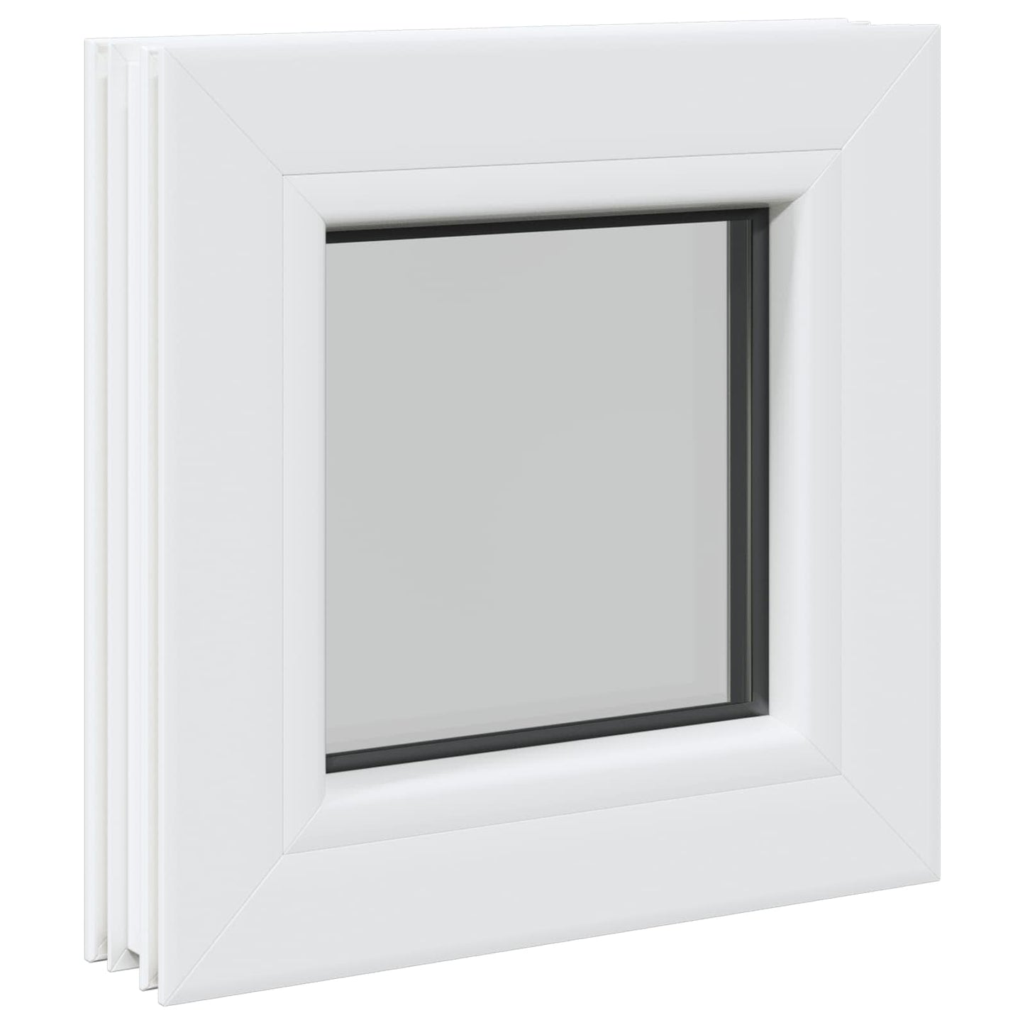 vidaXL Cellar Window Internal Colour White RISOR 30 x 30 cm