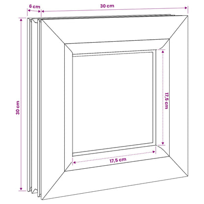 vidaXL Cellar Window Internal Colour White RISOR 30 x 30 cm