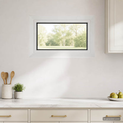 vidaXL Cellar Window Internal Colour White RISOR 40 x 35 cm