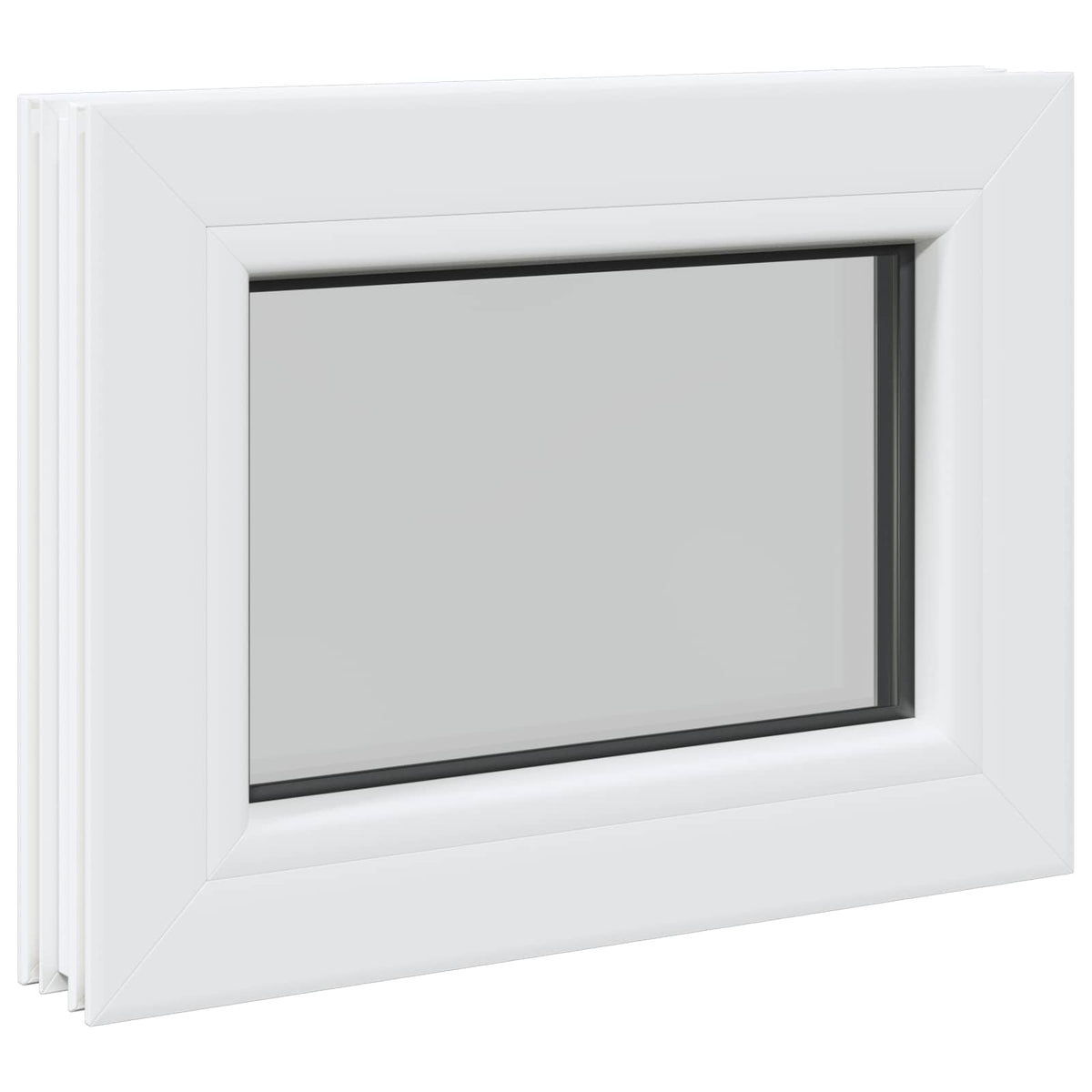 vidaXL Cellar Window Internal Colour White RISOR 50 x 35 cm