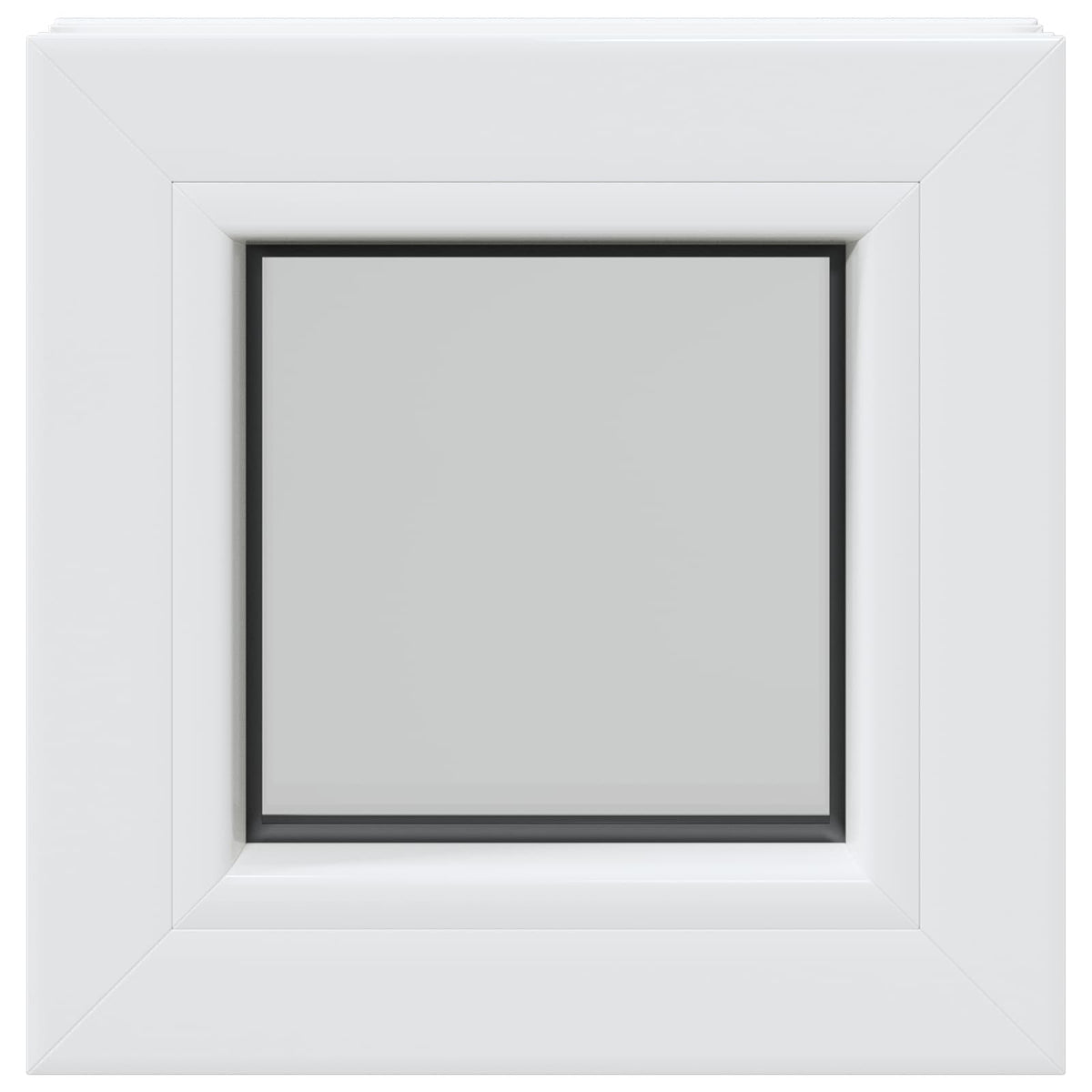 vidaXL Cellar Window Internal Colour White RISOR 30 x 30 cm