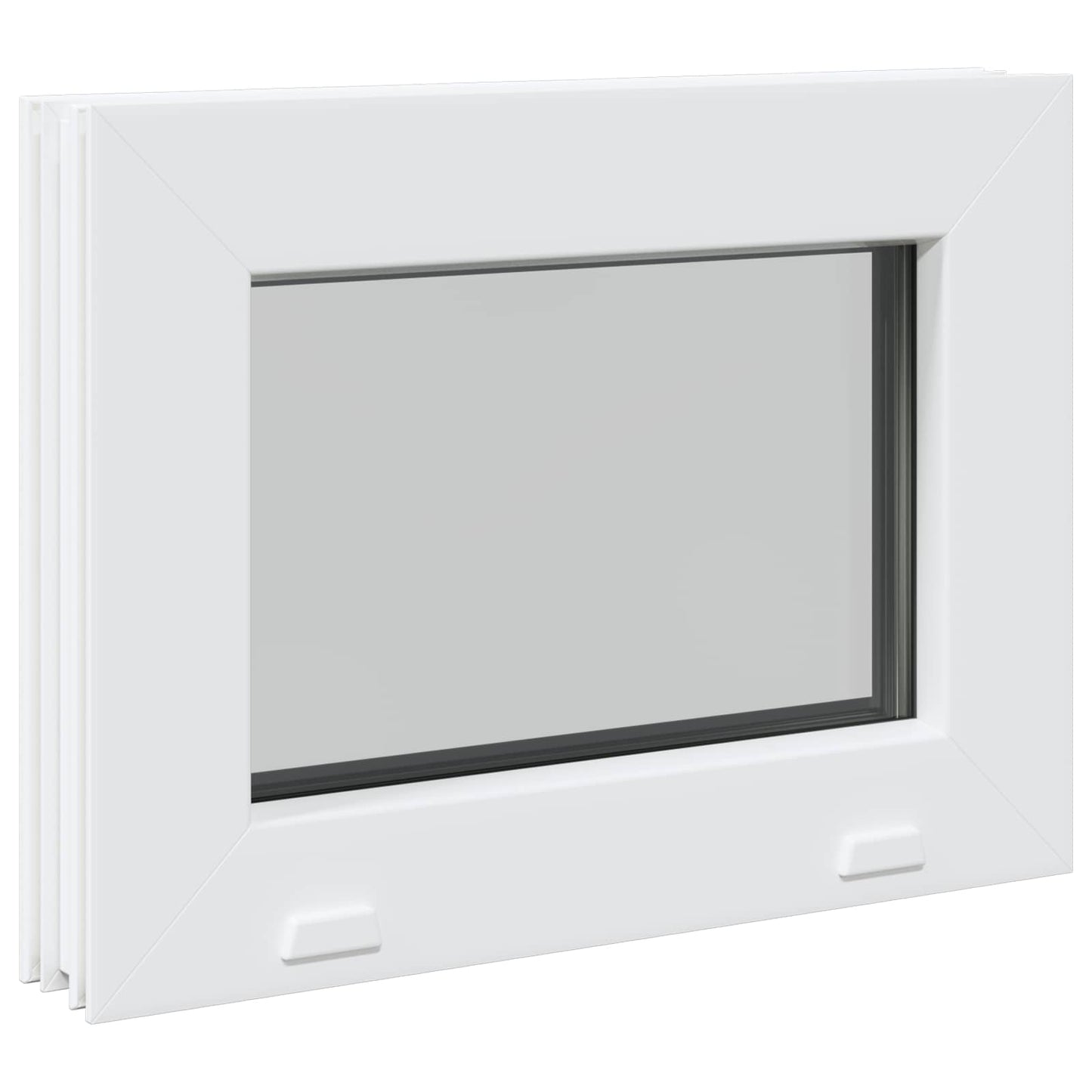vidaXL Cellar Window Internal Colour White RISOR 35 x 30 cm