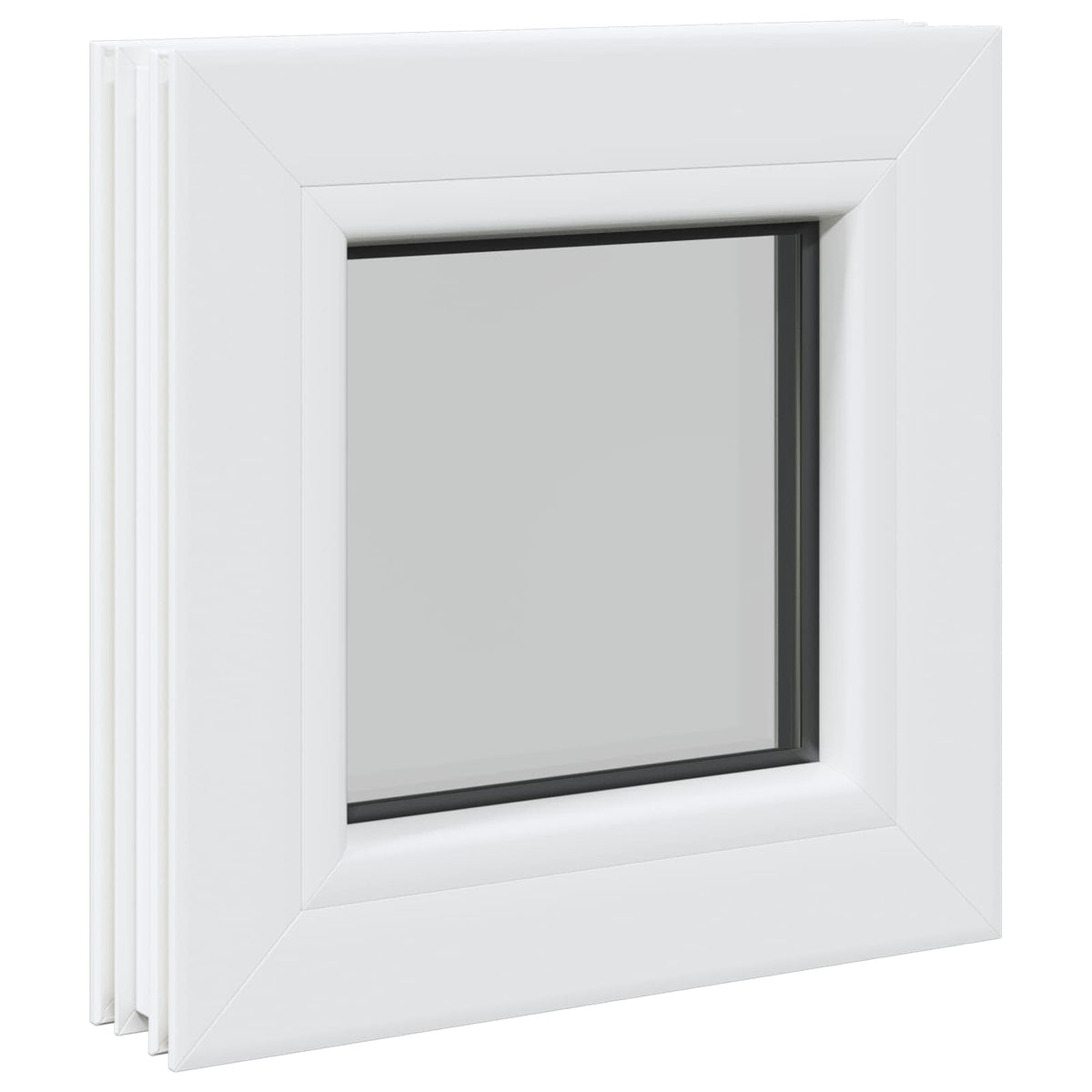 vidaXL Cellar Window Internal Colour White RISOR 35 x 35 cm