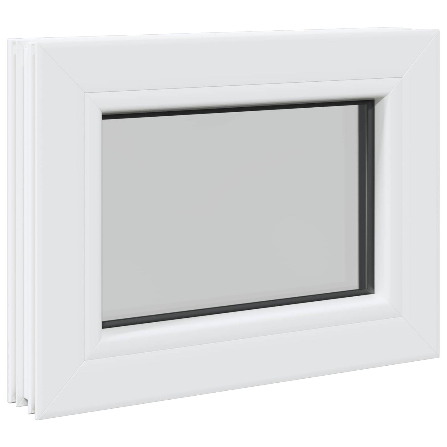 vidaXL Cellar Window Internal Colour White RISOR 50 x 35 cm