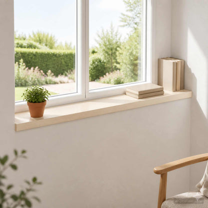 vidaXL Window Sills 2 pcs White 70 x 15 x 2 cm Solid Oak Wood