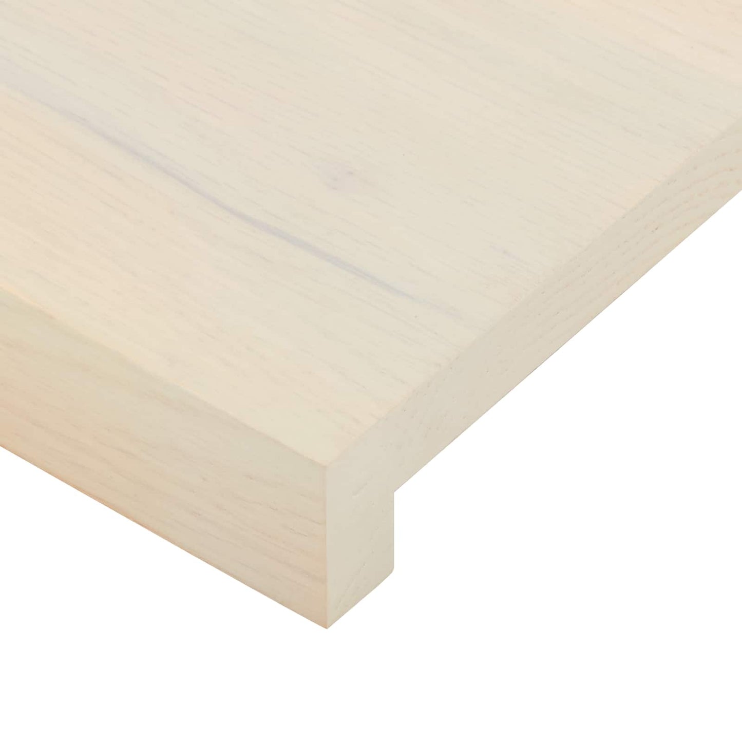 vidaXL Window Sills 2 pcs White 110 x 15 x 2 cm Solid Oak Wood