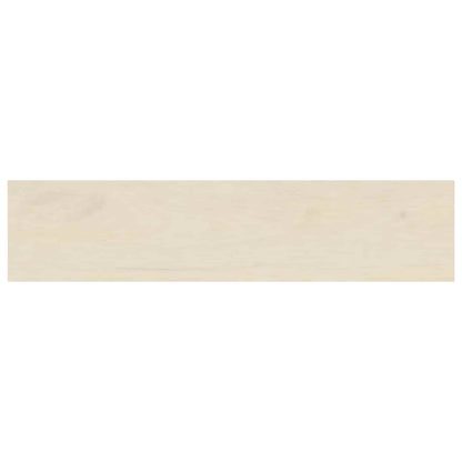 vidaXL Window Sills 2 pcs White 110 x 25 x 2 cm Solid Oak Wood
