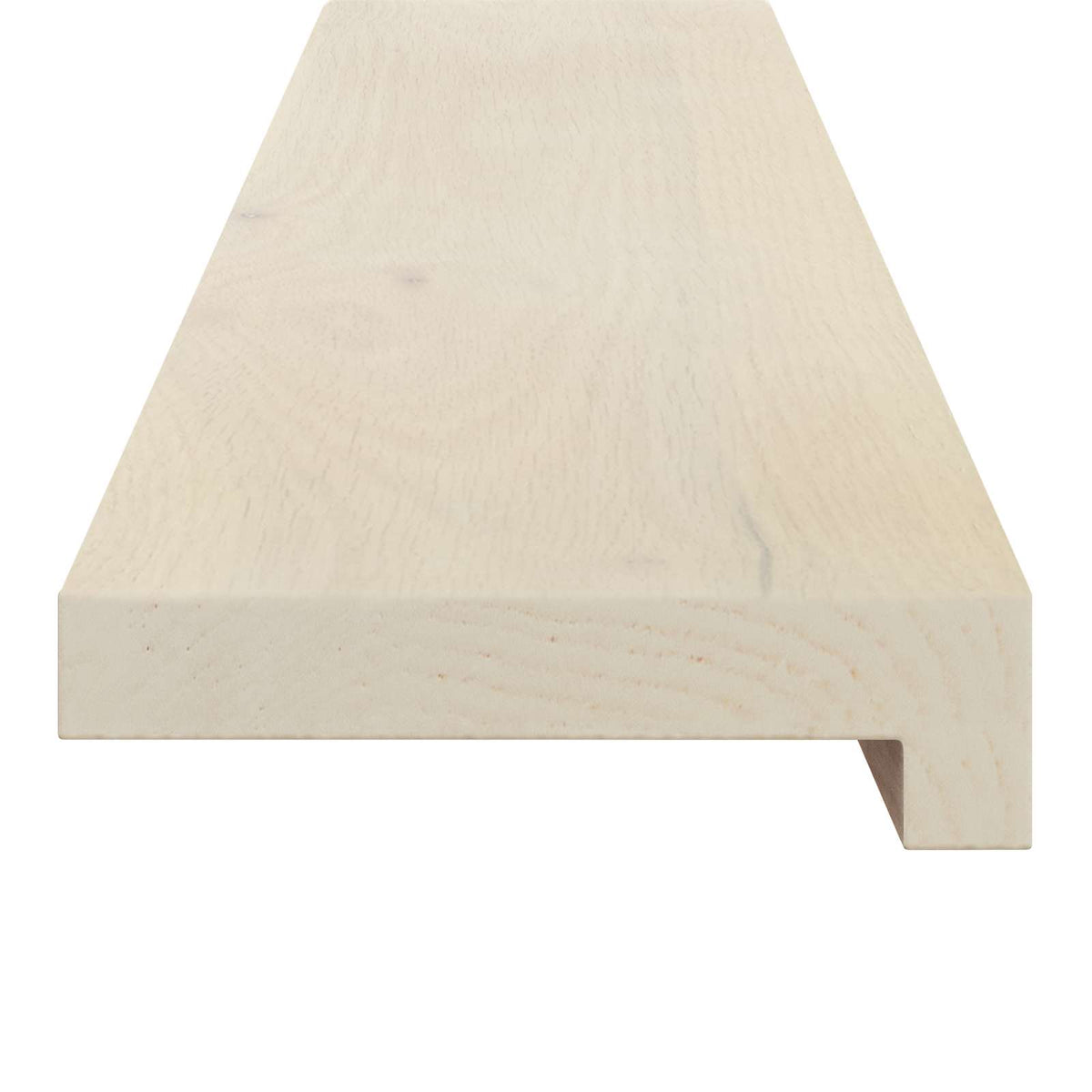 vidaXL Window Sills 2 pcs White 80 x 40 x 2 cm Solid Oak Wood