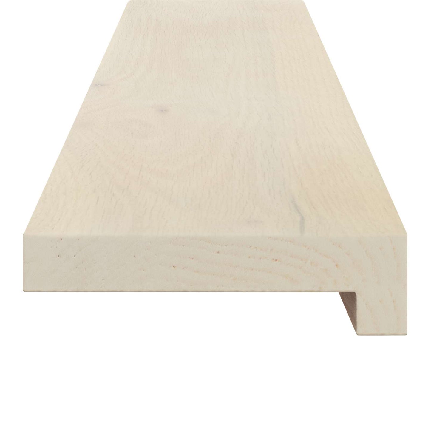 vidaXL Window Sills 2 pcs White 100 x 40 x 2 cm Solid Oak Wood