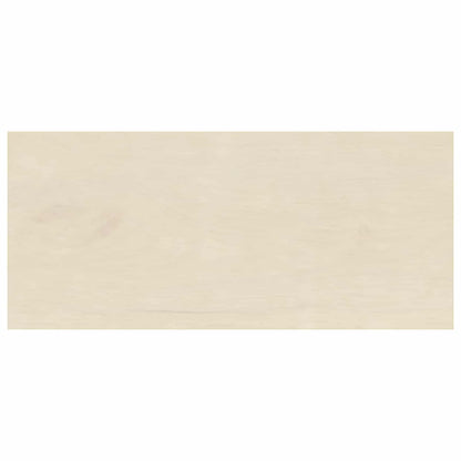 vidaXL Window Sills 2 pcs White 100 x 40 x 2 cm Solid Oak Wood