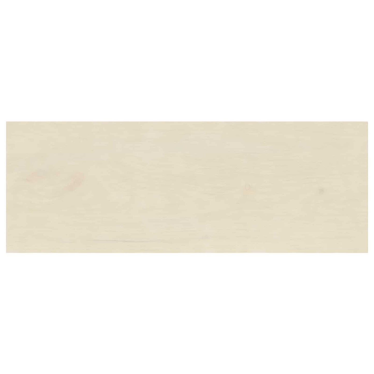 vidaXL Window Sills 2 pcs White 110 x 40 x 2 cm Solid Oak Wood