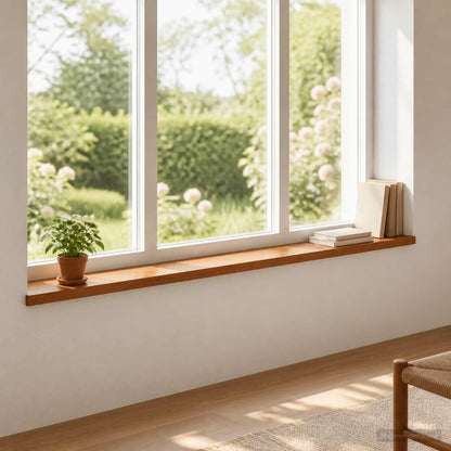 vidaXL Window Sills 2 pcs Brown 160 x 20 x 2 cm Solid Oak Wood
