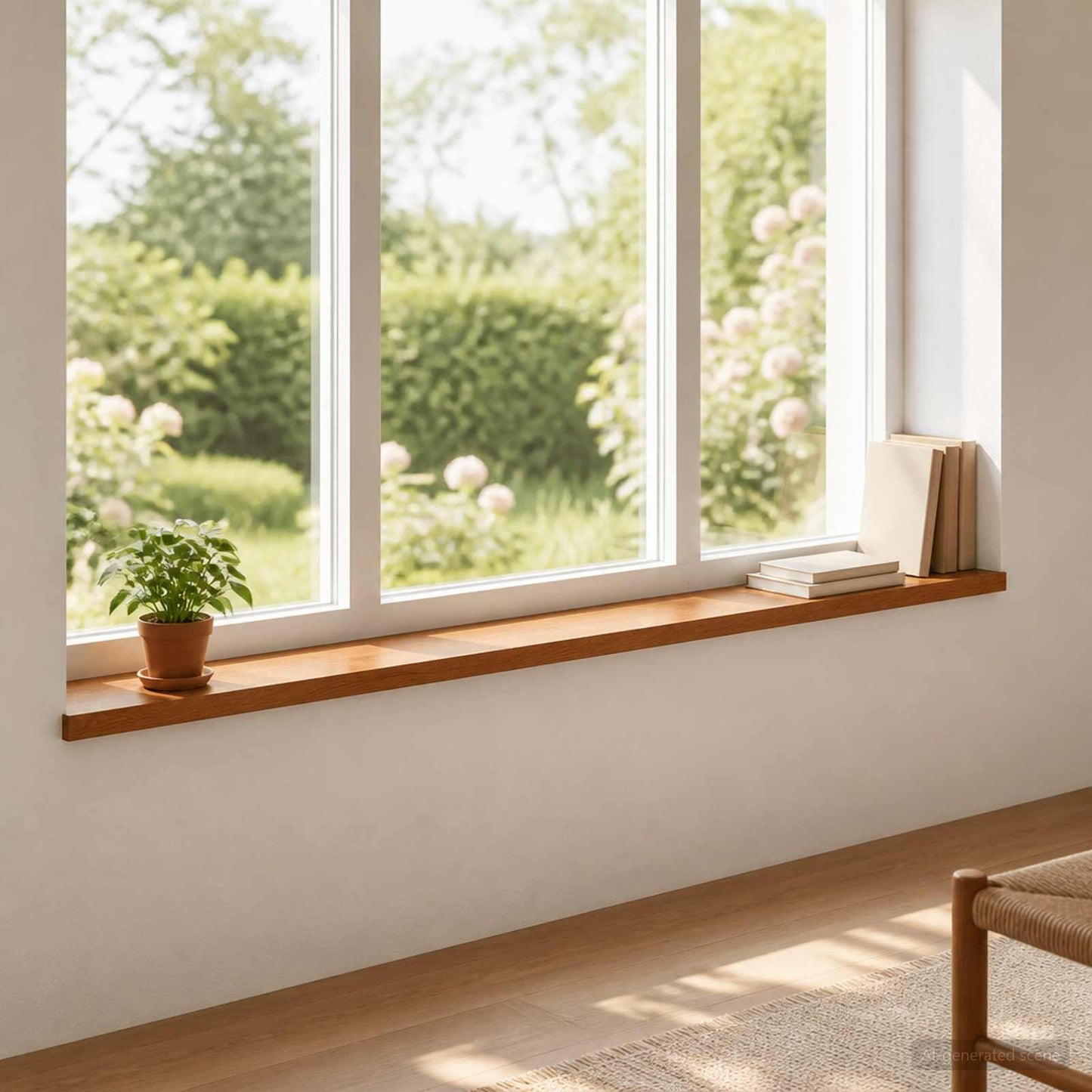 vidaXL Window Sills 2 pcs Brown 120 x 15 x 2 cm Solid Oak Wood