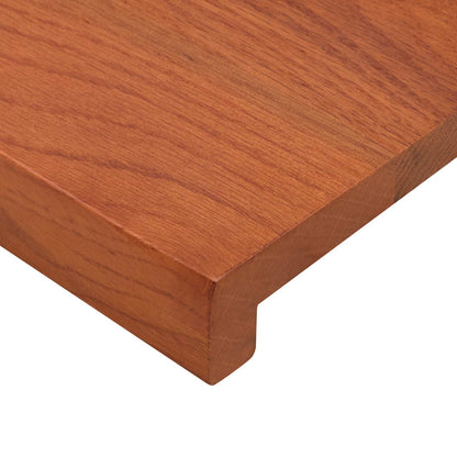 vidaXL Window Sills 2 pcs Brown 140 x 15 x 2 cm Solid Oak Wood