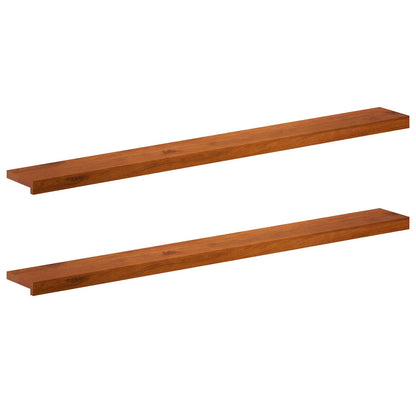 vidaXL Window Sills 2 pcs Brown 140 x 15 x 2 cm Solid Oak Wood