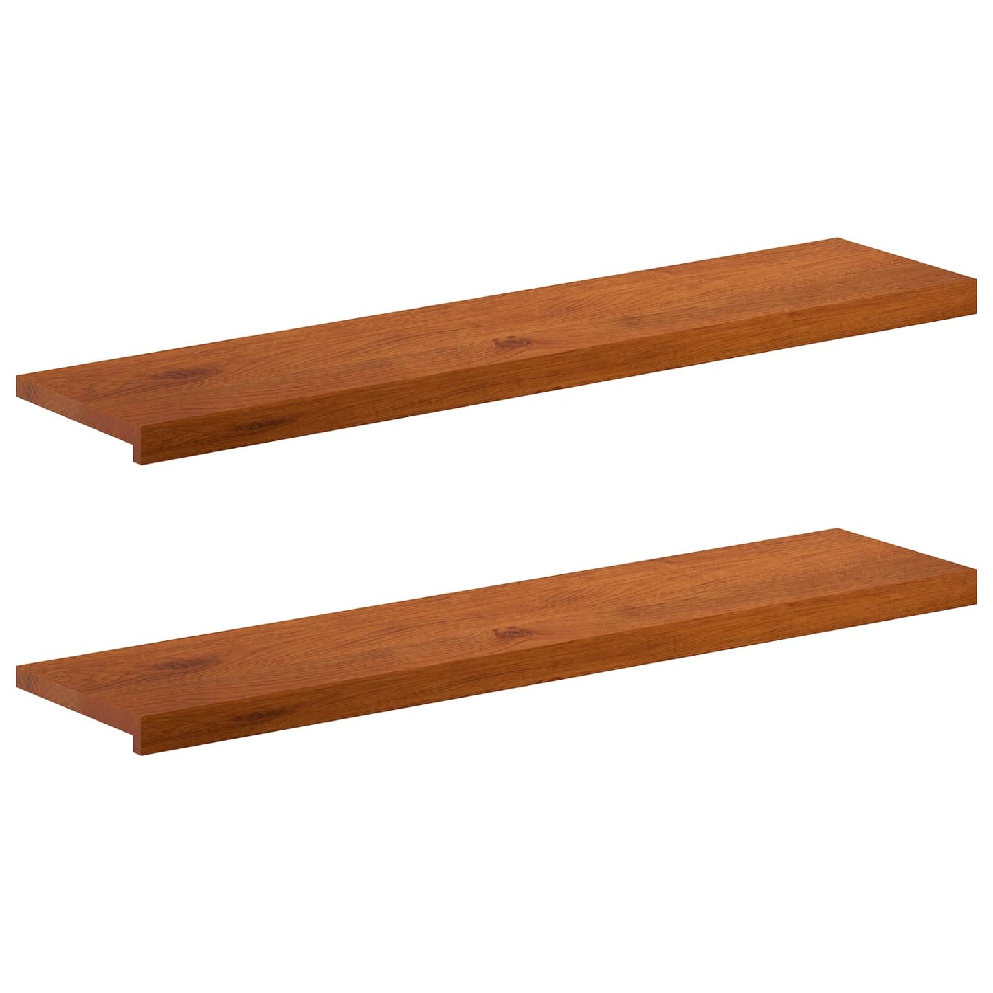 vidaXL Window Sills 2 pcs Brown 120 x 25 x 2 cm Solid Oak Wood