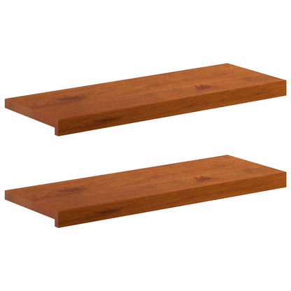 vidaXL Window Sills 2 pcs Brown 80 x 30 x 2 cm Solid Oak Wood