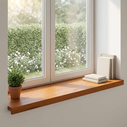 vidaXL Window Sills 2 pcs Brown 70 x 30 x 2 cm Solid Oak Wood