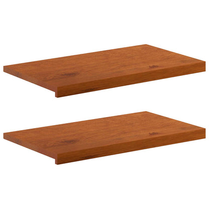 vidaXL Window Sills 2 pcs Brown 80 x 40 x 2 cm Solid Oak Wood